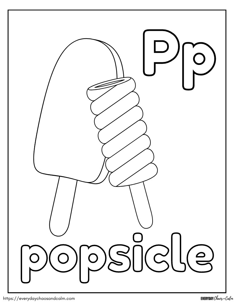 Free popsicle coloring pages for kids