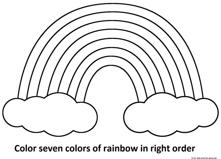Seven rainbow colors