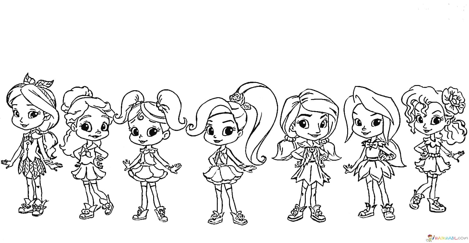Rainbow rangers coloring pages free printable little sorceresses