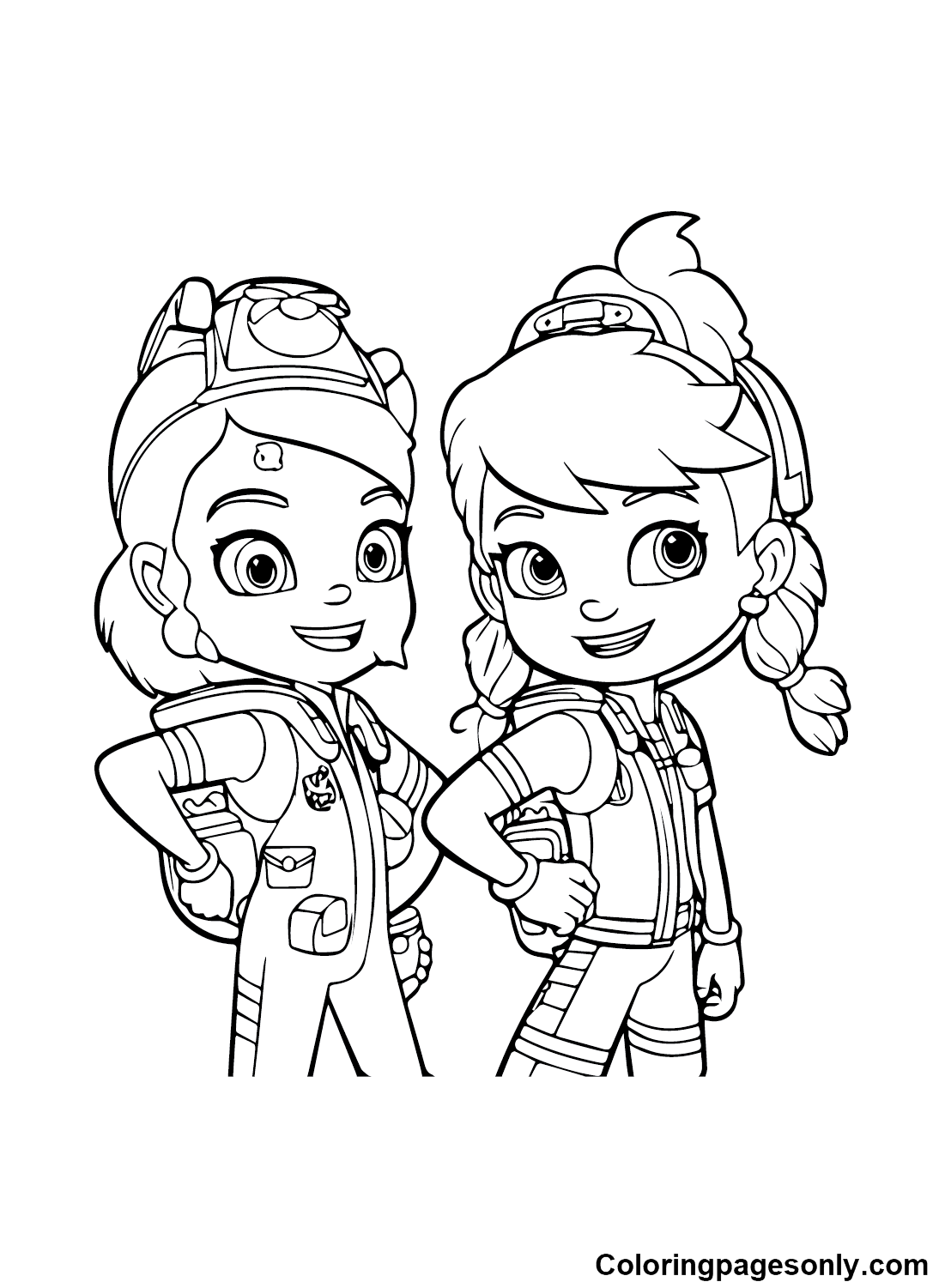 Rainbow rangers coloring pages printable for free download
