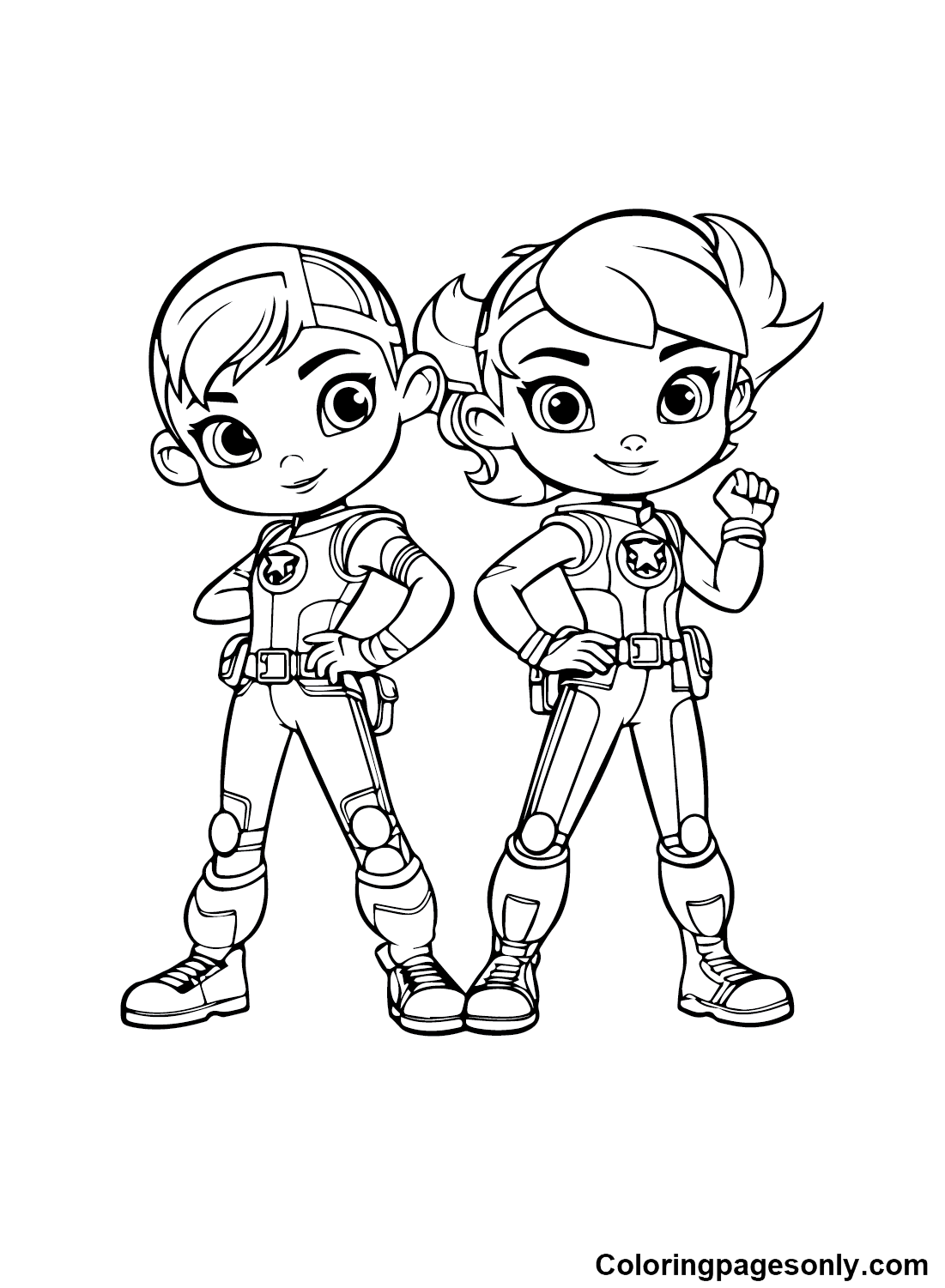 Rainbow rangers coloring pages printable for free download