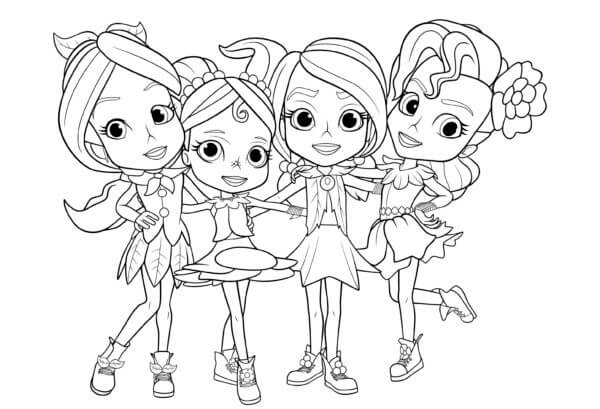 Rainbow rangers coloring pages