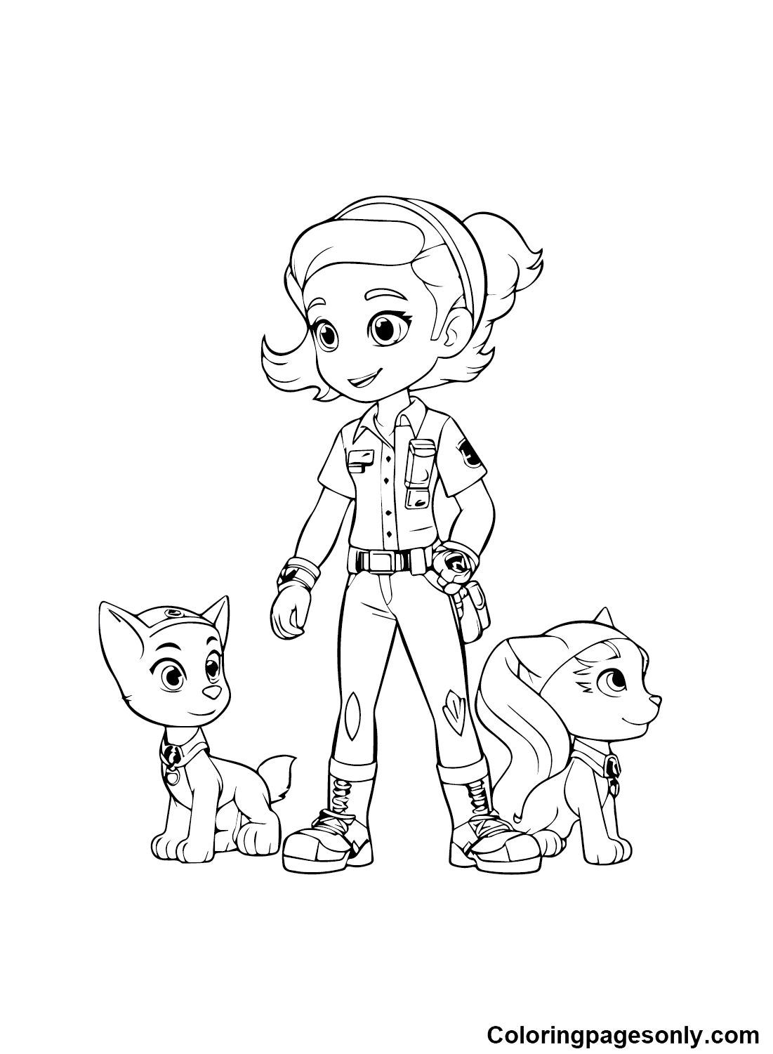 Rainbow rangers coloring pages printable for free download