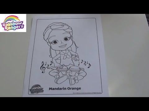 Rainbow rangers mandarin orange coloring page rkidspalace
