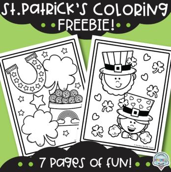 St patricks coloring pages freebie by rainbow sprinkle studio