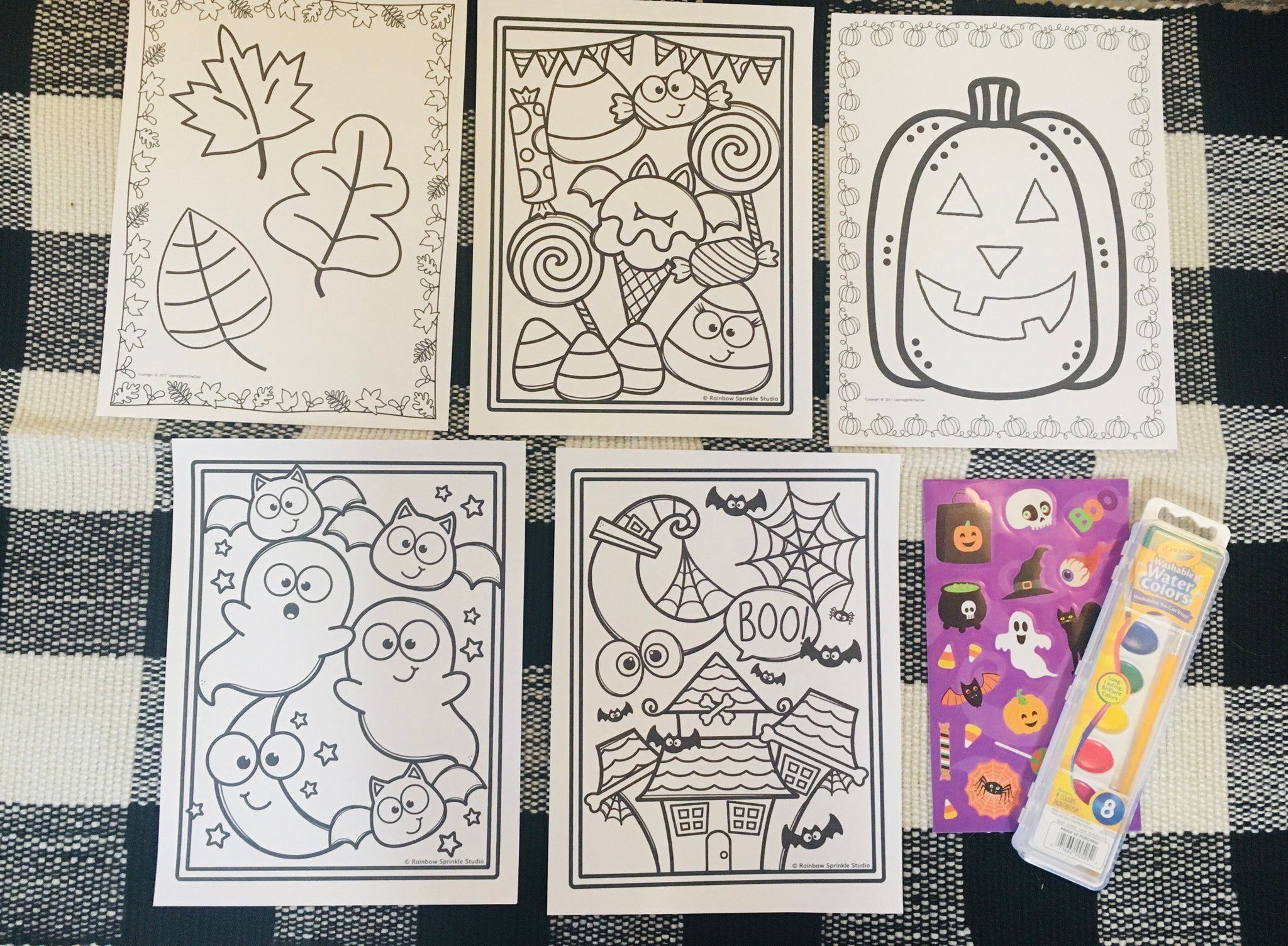 Halloween watercolor activity â cool kid learning kits