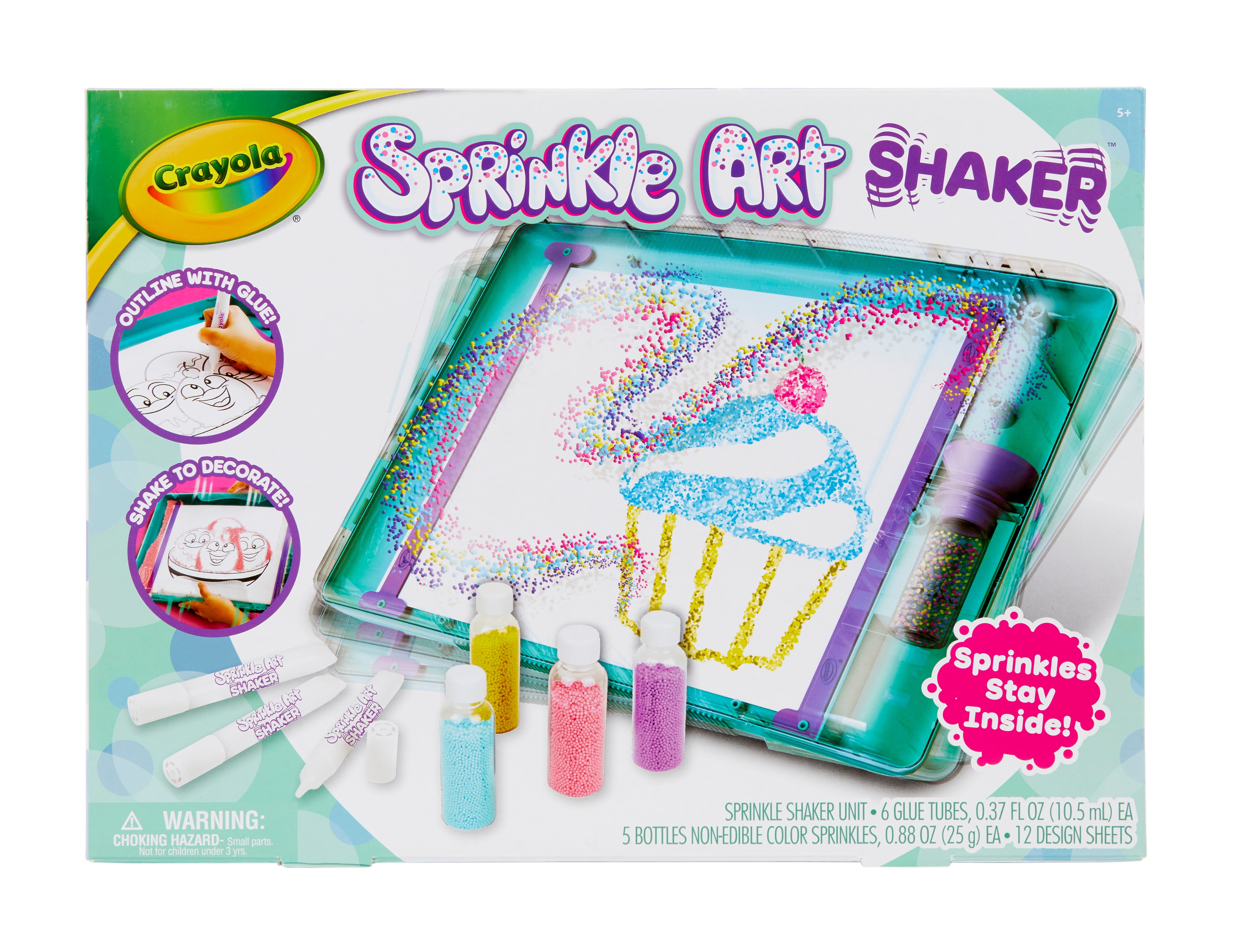 Crayola sprinkle art shaker activity set unisex child pieces