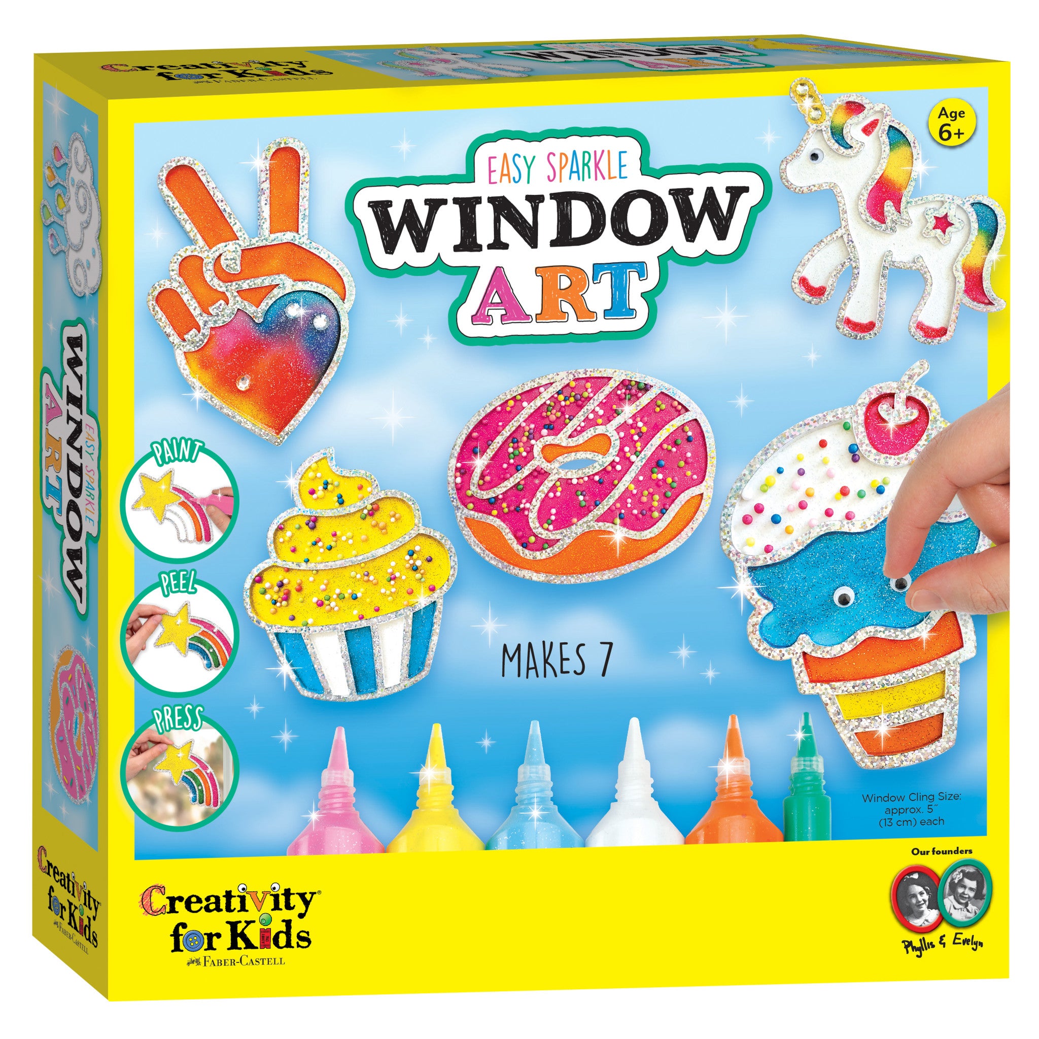 Window art kit easy sparkle window art â faber