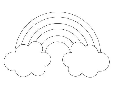 Free free printable rainbow templates