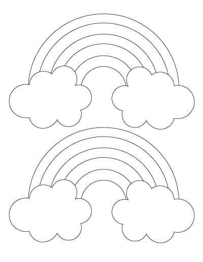Free free printable rainbow templates