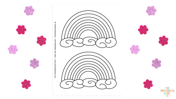 Free printable rainbow templates