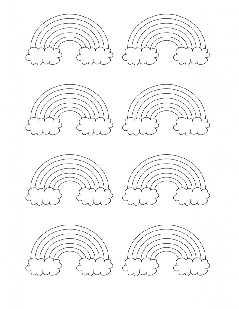 Free printable rainbow templates