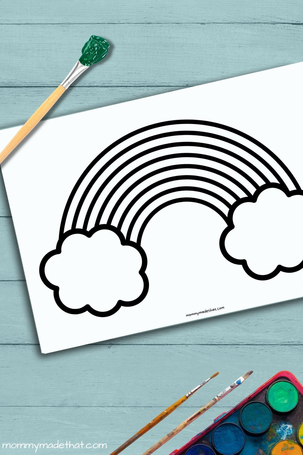 Free rainbow template printables lots of designs