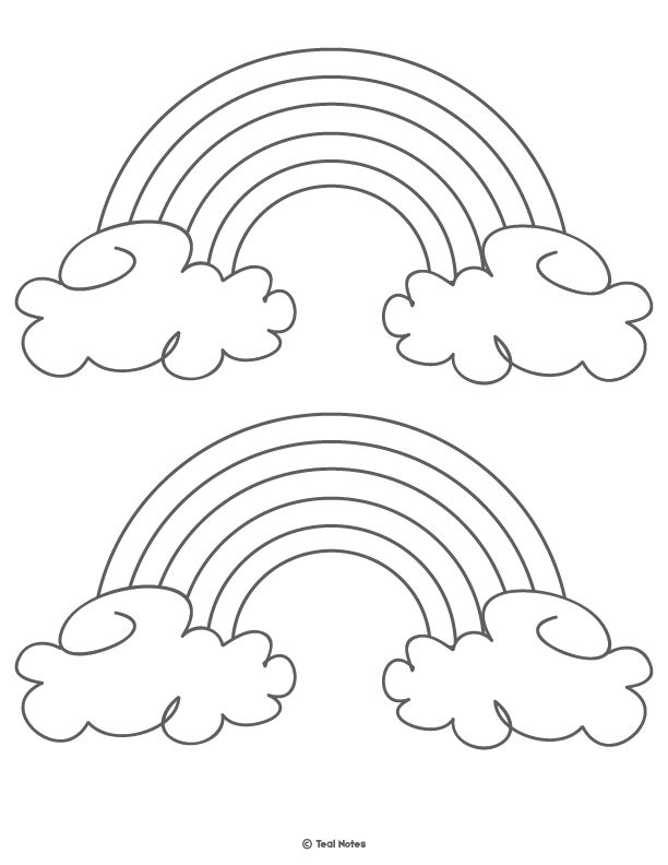 Rainbow template free printable rainbow outline and rainbow coloring page templates printable free free printable coloring pages rainbow pattern printable