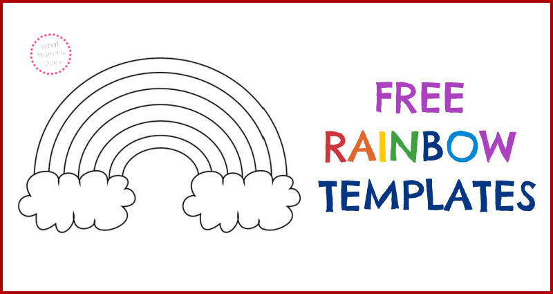 Cute rainbow patterns with clouds
