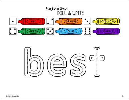 Second grade sight word worksheets