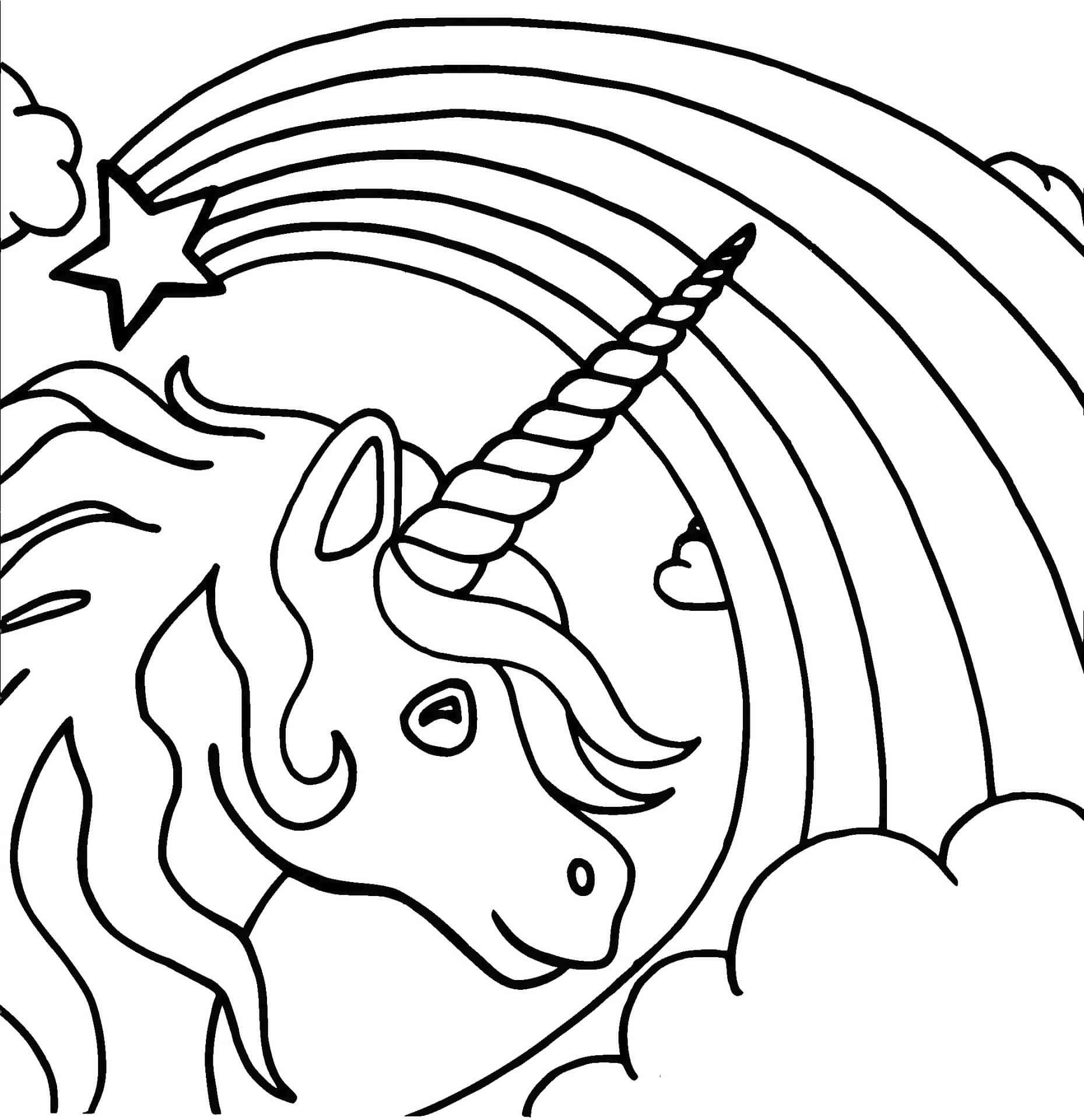 Unicorn coloring pictures