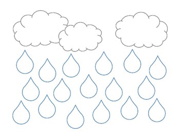 Roll and color raindrop printable by lemontine speech therapy tpt