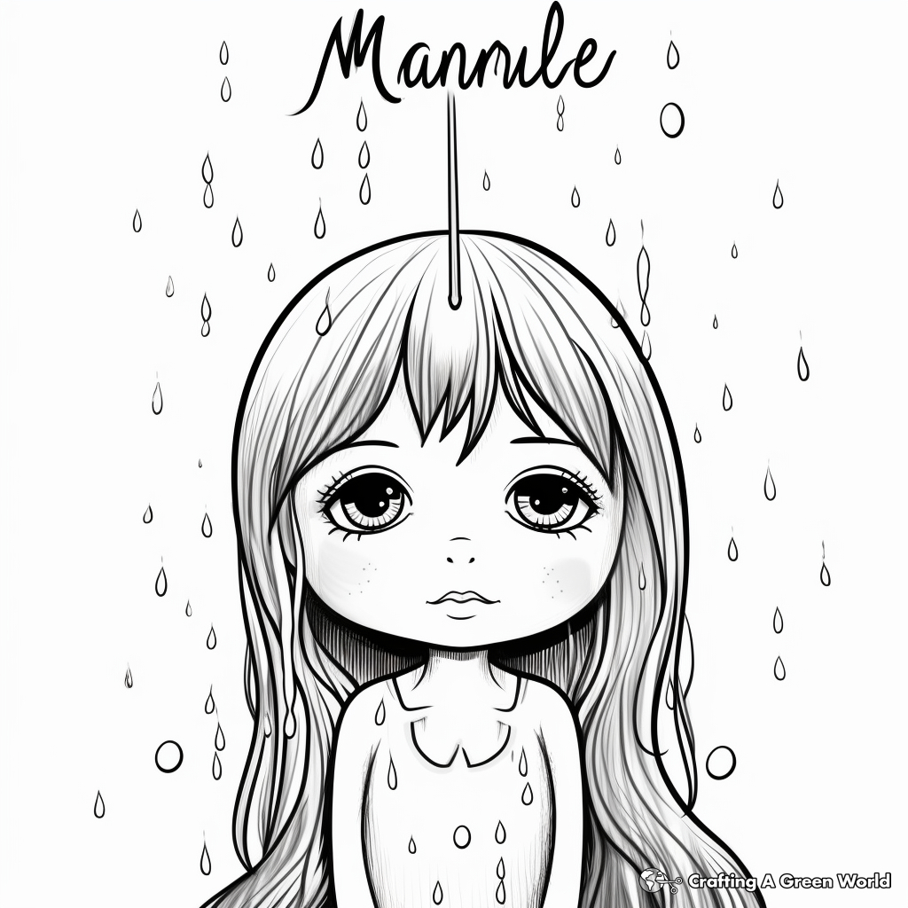 Raindrop coloring pages