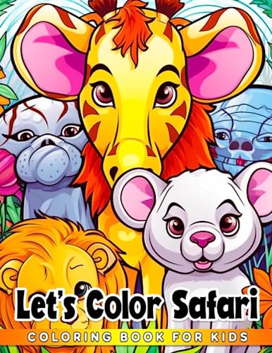 Lets color safari for kids coloring book tropical rainforest animals coloring pages with lovely illustrations for kids teens gift idea for animal lovers relieving stress relaxation by ali santos