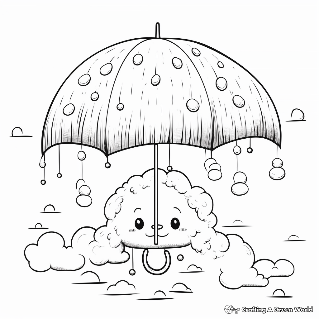 Rain coloring pages