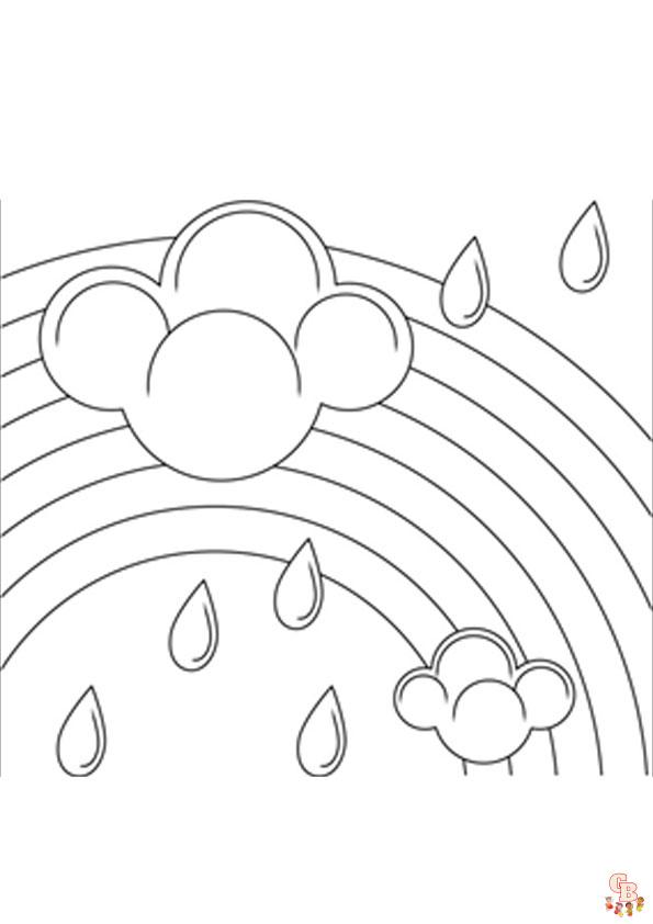 Rainy day coloring pages
