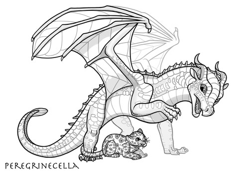 Baby leafwing dragon coloring page free printable coloring pages