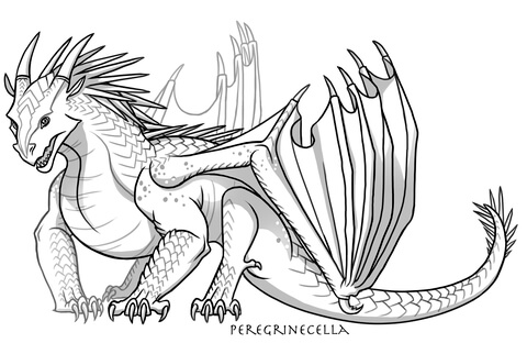 Baby icewing dragon coloring page free printable coloring pages