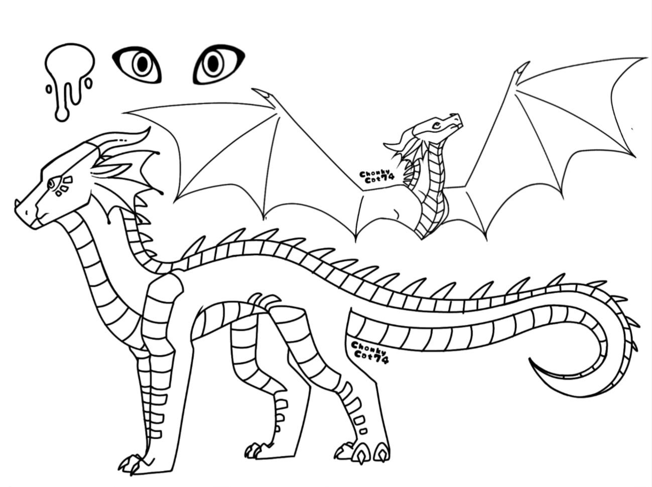 I made a rainwing base just for fun i guess rwingsoffire