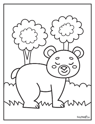 Bear coloring pages