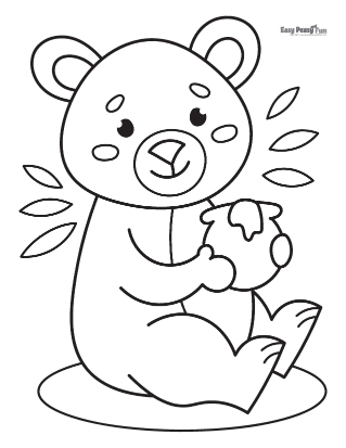Bear coloring pages