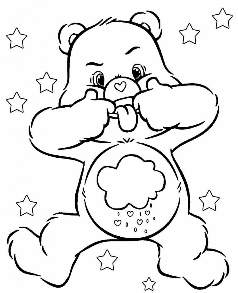 Care bears coloring pages wonder