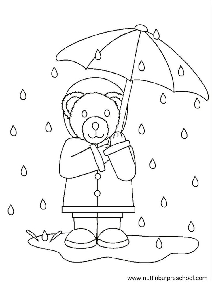Wonderful picture of rainy day coloring pages