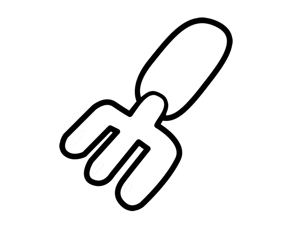 Rake coloring page