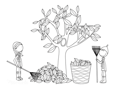 Free printable autumn fall coloring pages
