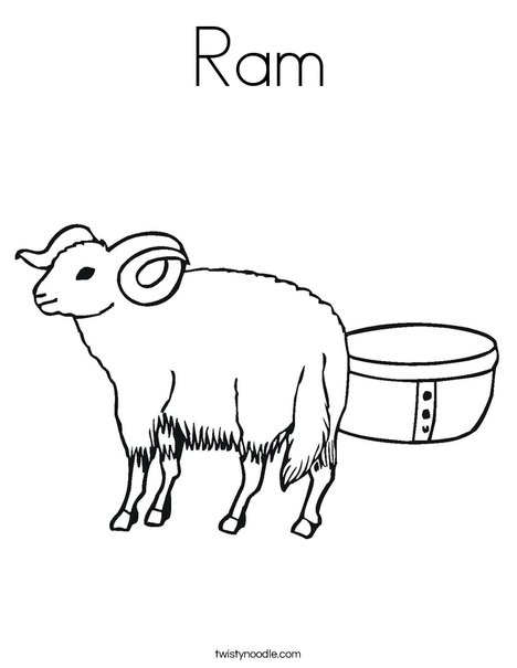 Ram coloring page