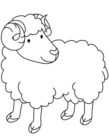 Ram coloring page free printable coloring pages
