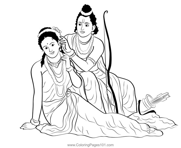 Ram sita garden colorg page garden colorg pages ram sita photo colorg pages