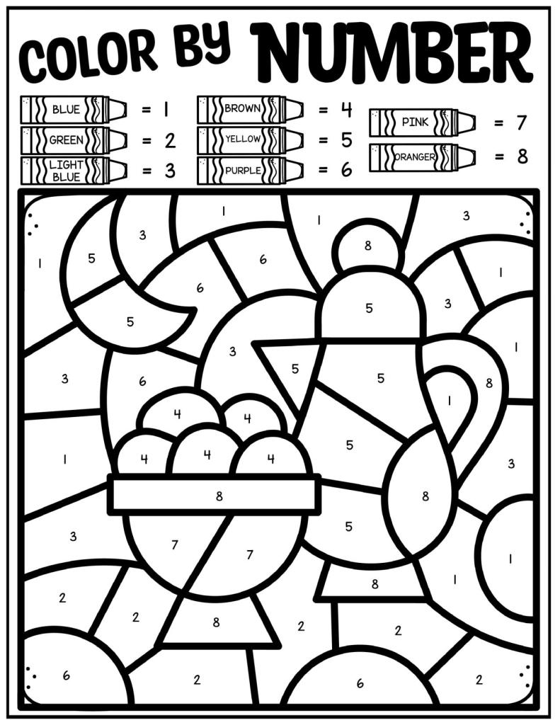 Ramadan lor by number activity pages free printable