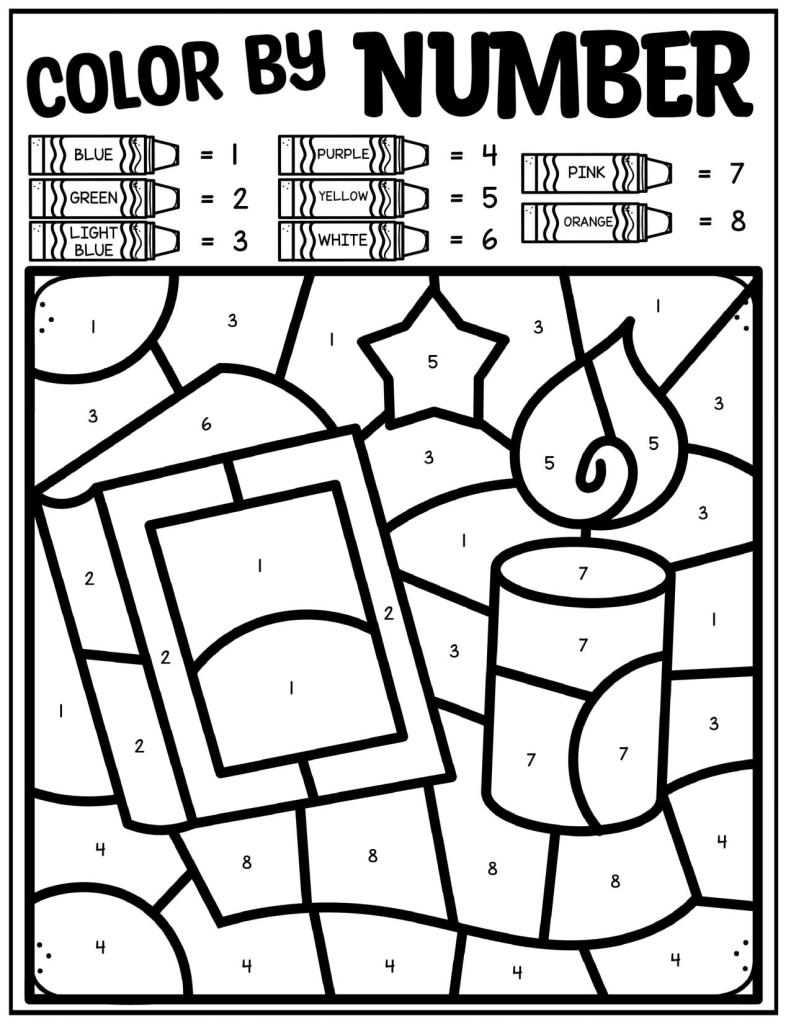 Ramadan lor by number activity pages free printable