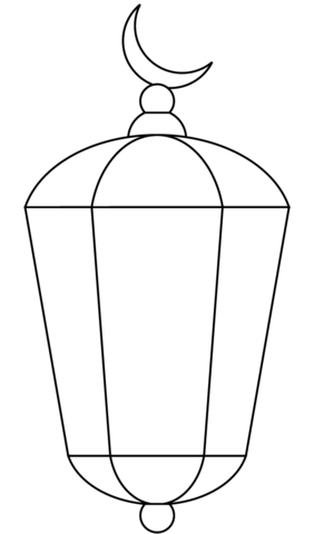 Ramadan lantern coloring page free printable coloring pages
