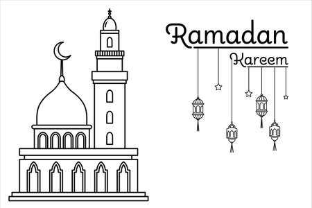 Ramadan coloring pages stock vector illustration and royalty free ramadan coloring pages clipart