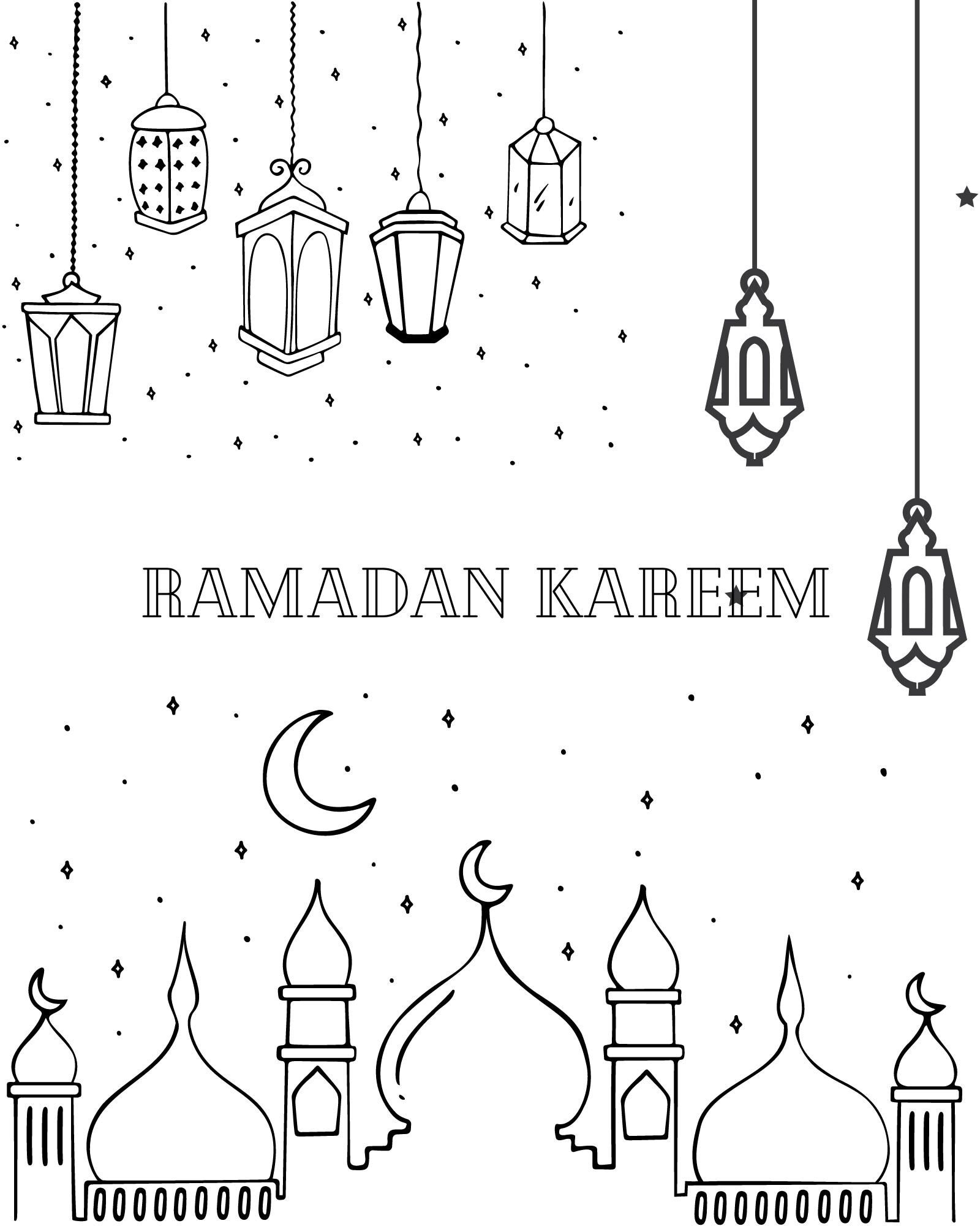 Ramadan coloring pages