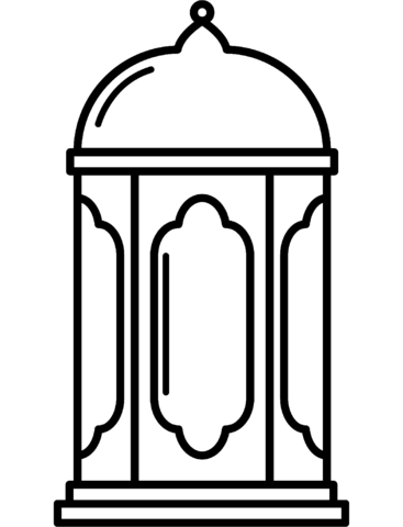 Ramadan lantern coloring page free printable coloring pages