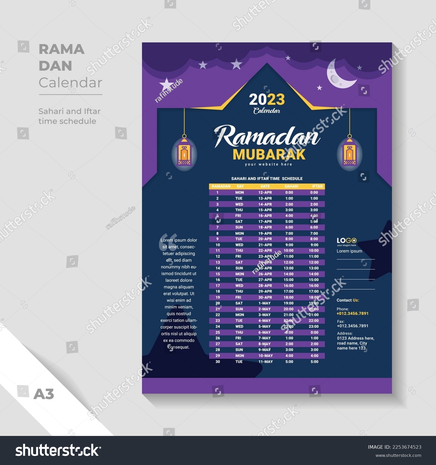Ramadan calendar design images stock photos d objects vectors