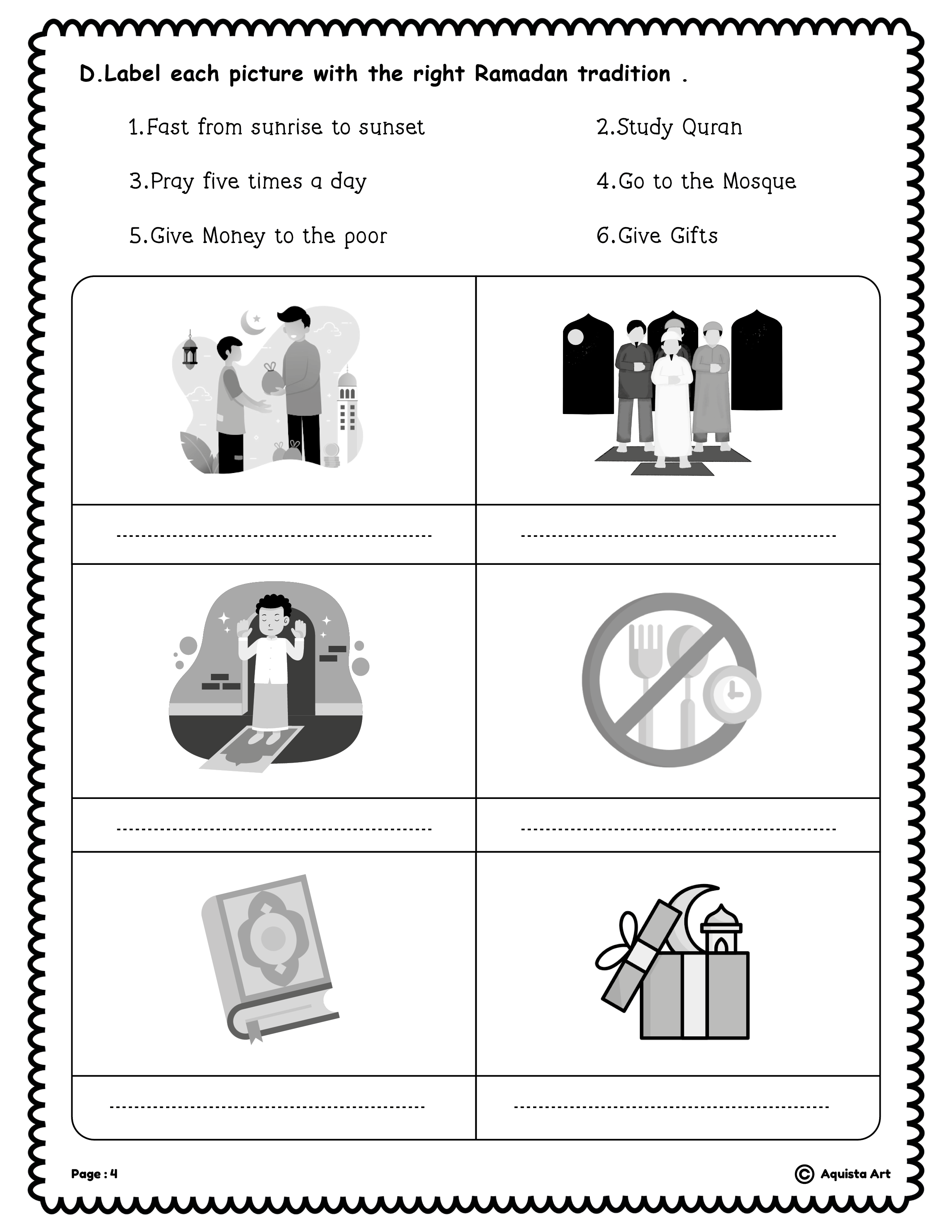 Ramadan reading prehension worksheets made by teachers