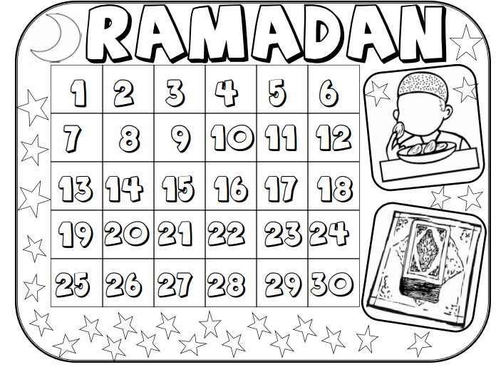 Ramadan kids calendar salat el maghreb ramadan kids kids calendar ramadan printables