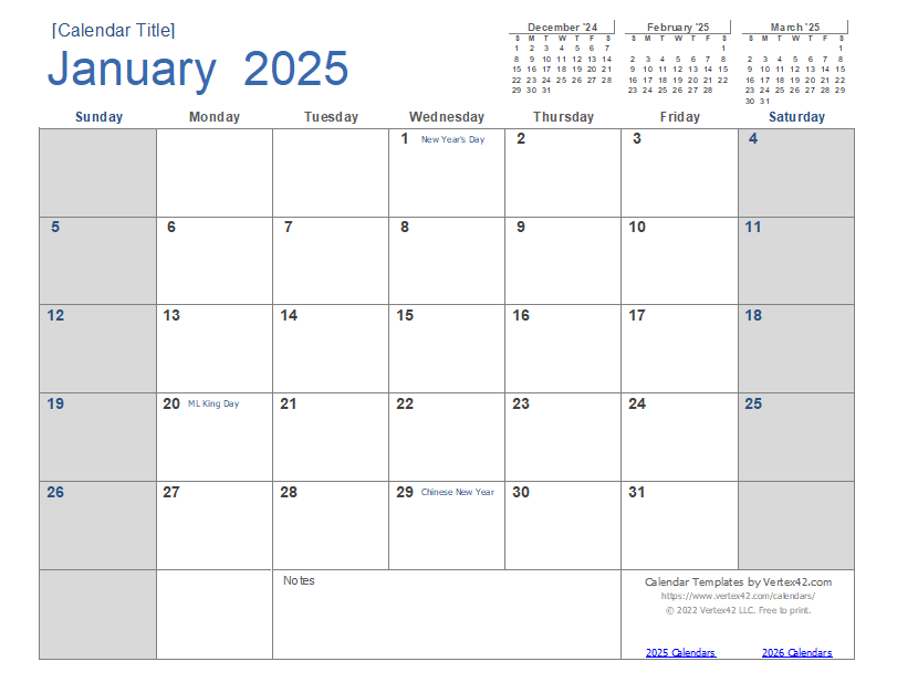 Calendar templates and images