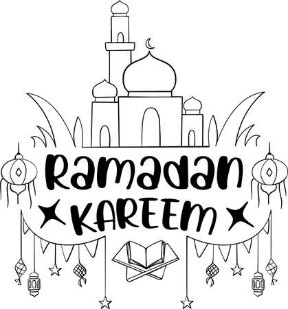 Ramadan coloring page stock illustrations cliparts and royalty free ramadan coloring page vectors