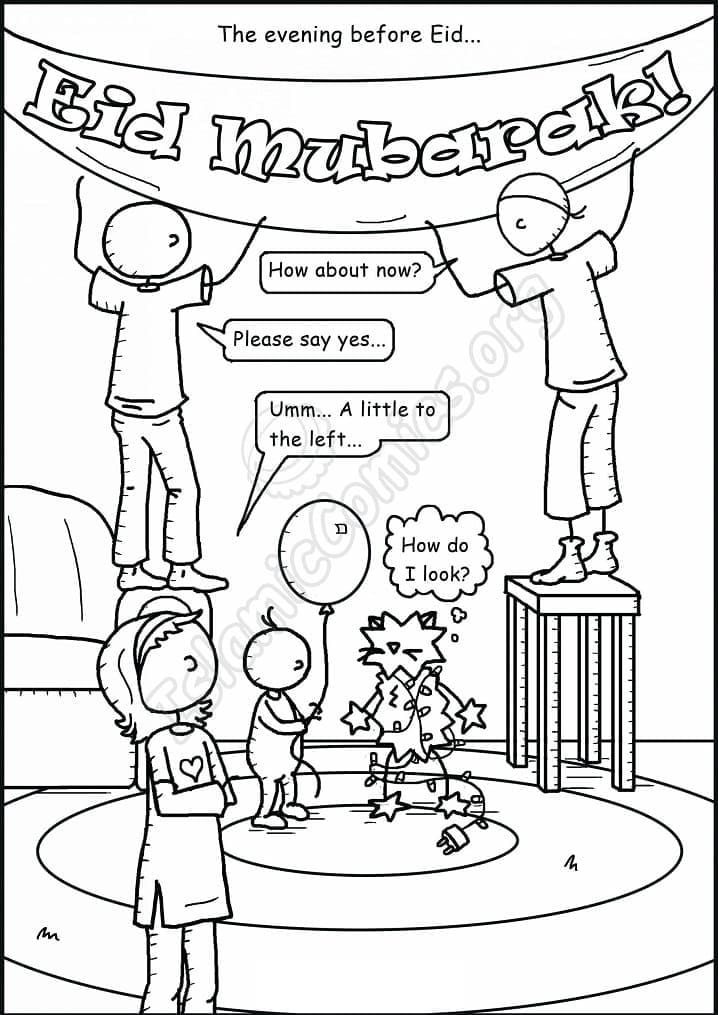 Ramadan free for kids coloring page